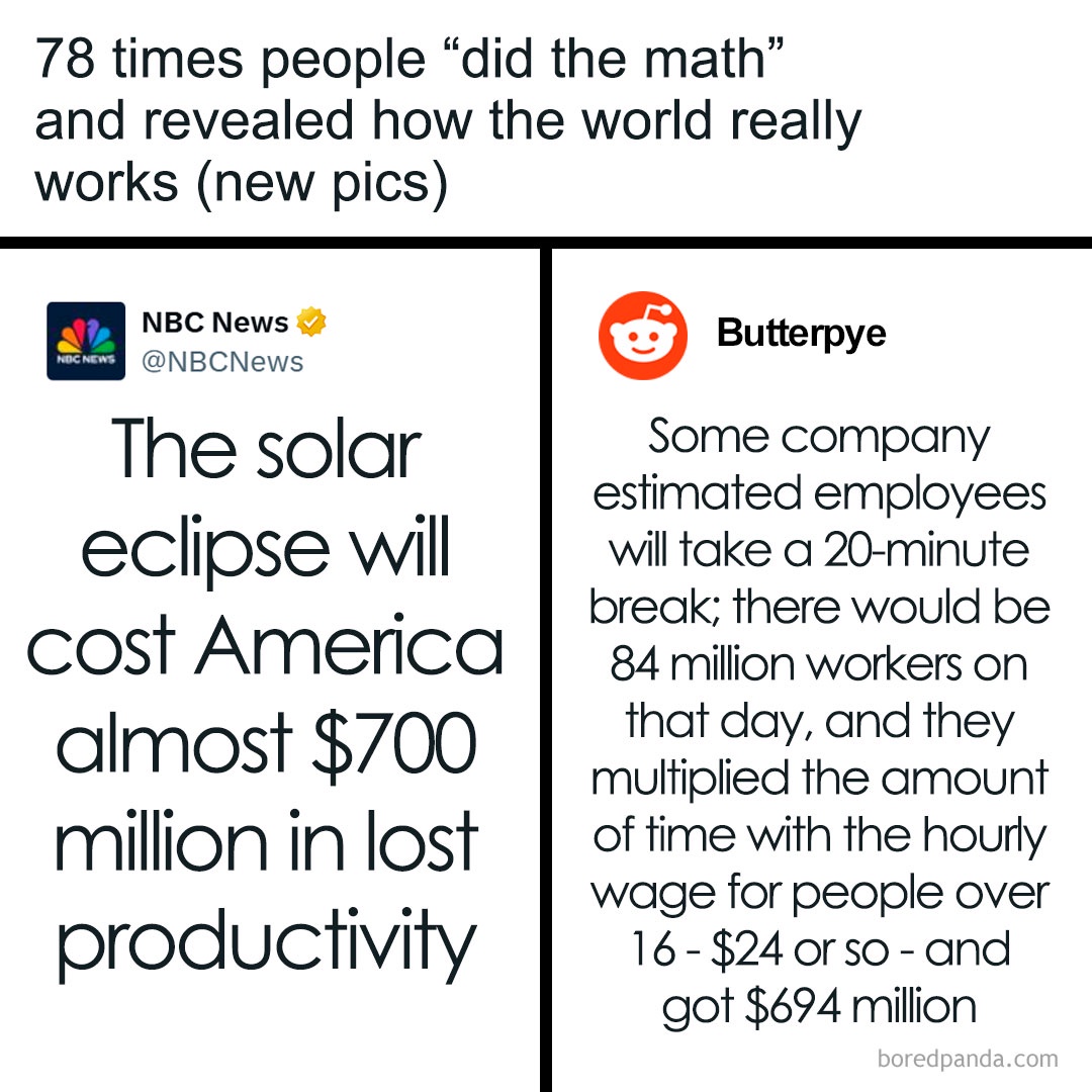 Lmao - 78 times people “did the math” and revealed how the world really ...