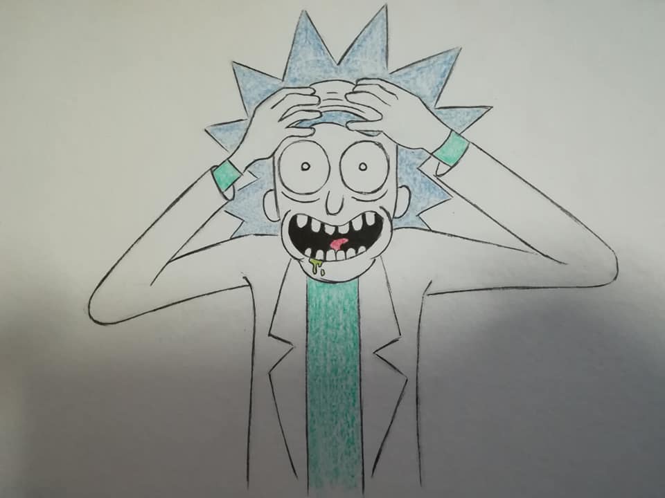 New mashup drawing of Rick posing as... - Antoons Drawings