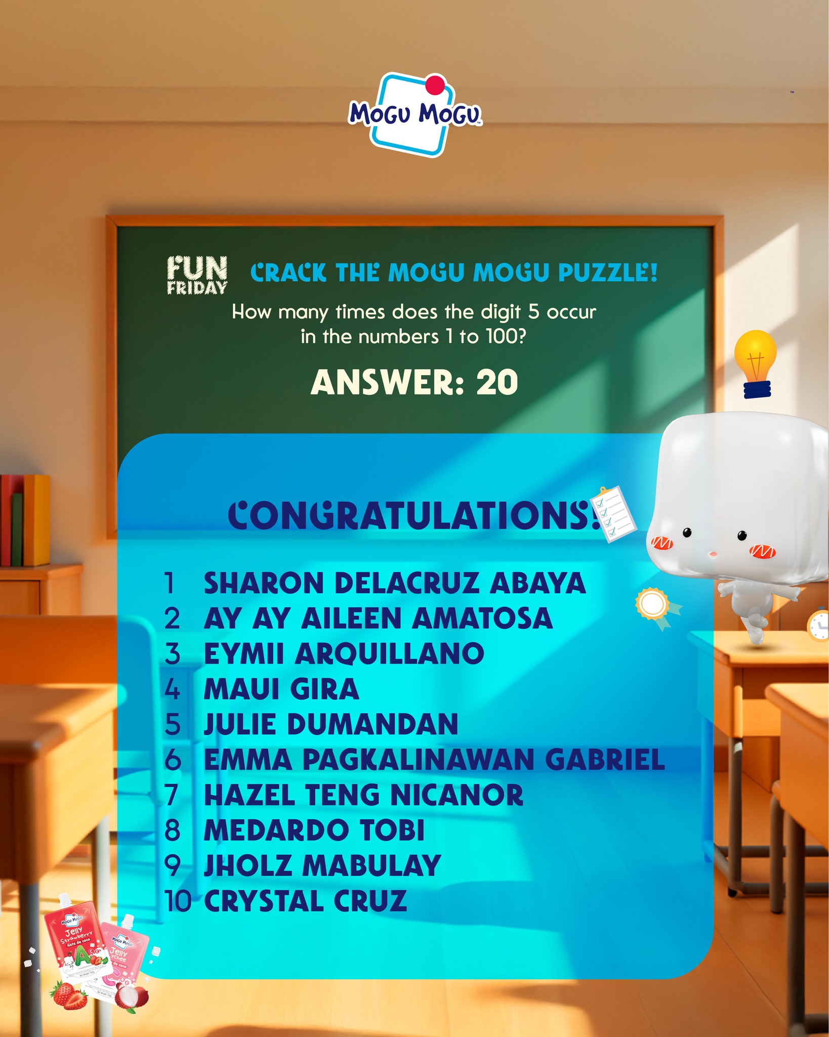Mogu - 🎉 CONGRATULATIONS, WINNERS 🎉 You won a Mogu Mogu Jelly Baon Pack ...