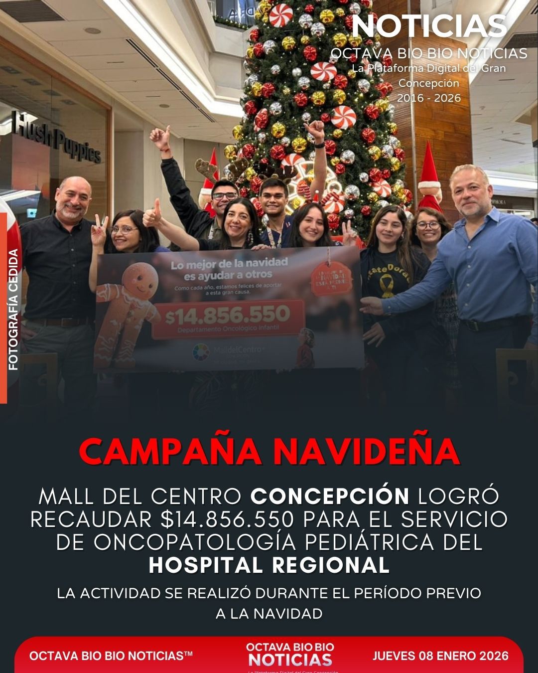 Octava - 📍 CAMPAÑA NAVIDEÑA DE MALL DEL CENTRO CONCEPCIÓN RECAUDÓ $14. ...