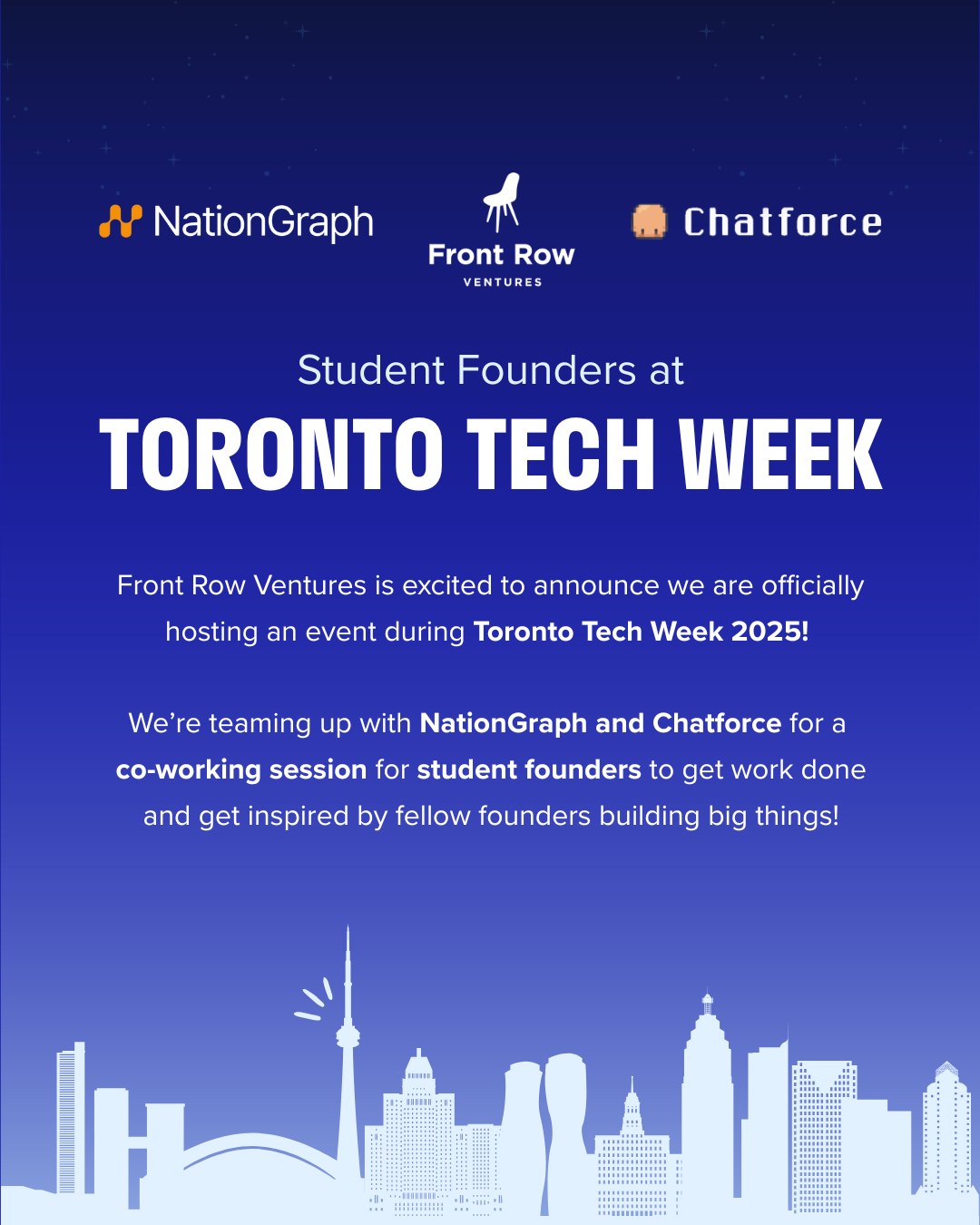 Front - 🚨 Calling all student founders! We’re officially part of ...