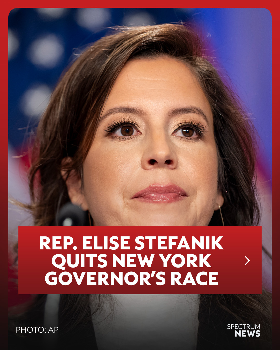 Spectrum - Rep. Elise Stefanik says she is dropping out of the New York ...