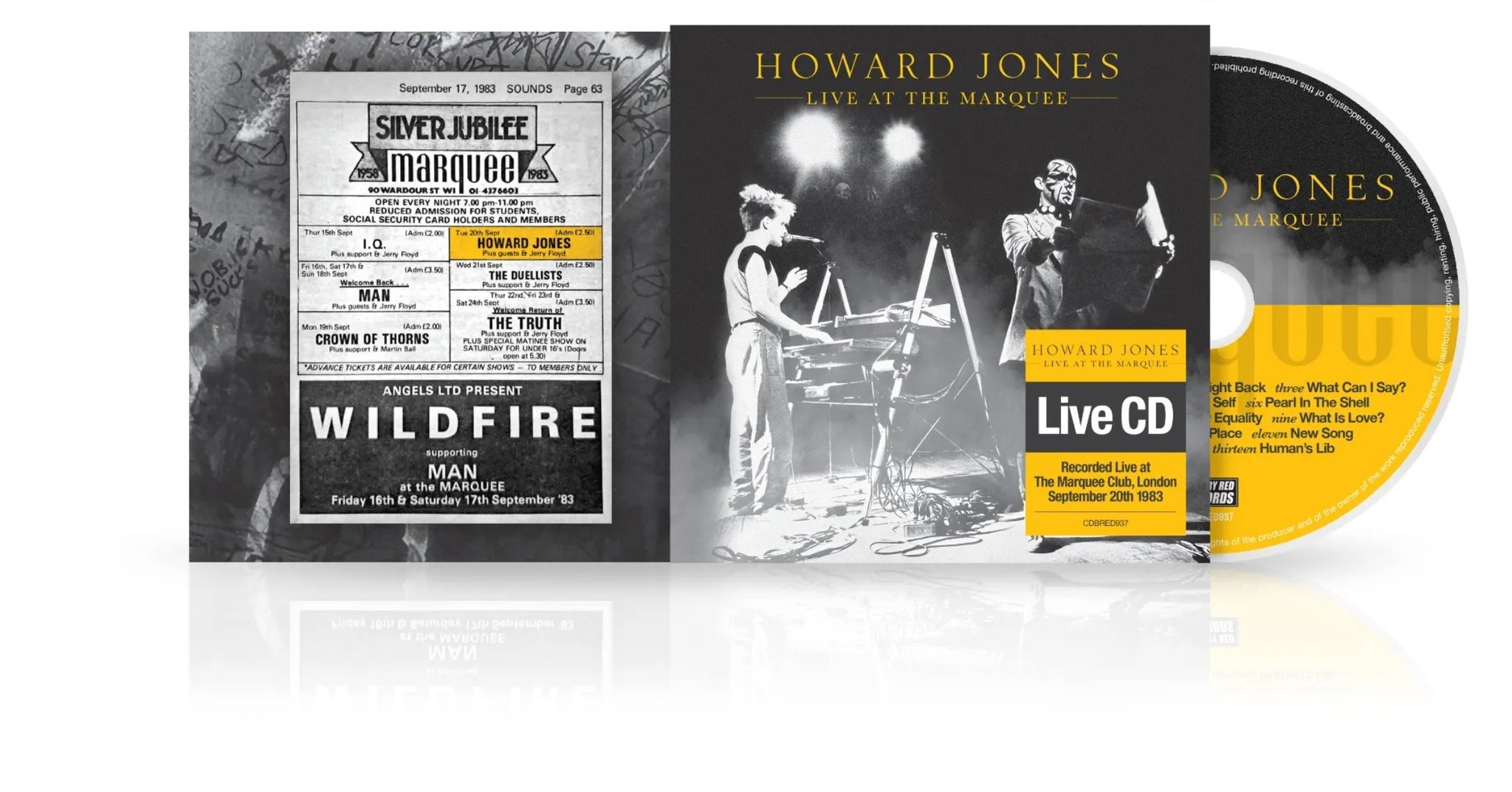 Announced for January, a previously unreleased Howard Jones live 
