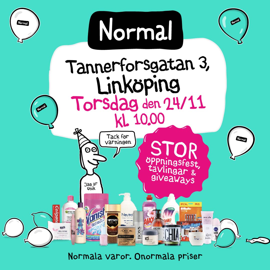 Normal - Vill du komma på vårt kalas? 🎈 Vi öppnar ny butik i en helt ny ...