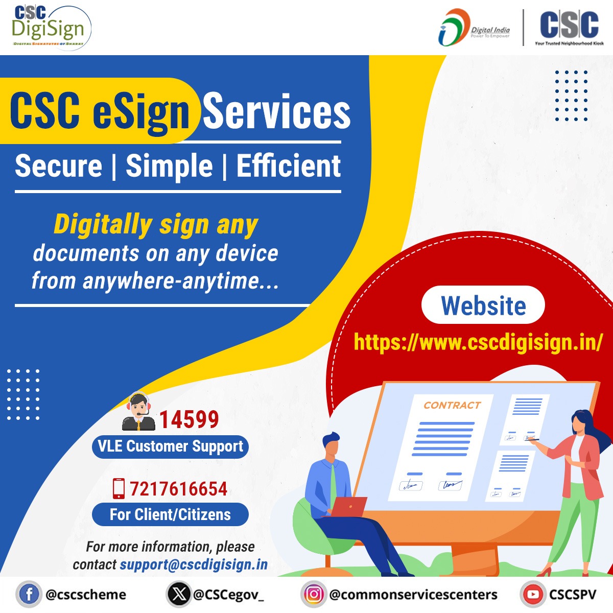 CSC eSign Services... Digitally... - Common Services Centers | Facebook