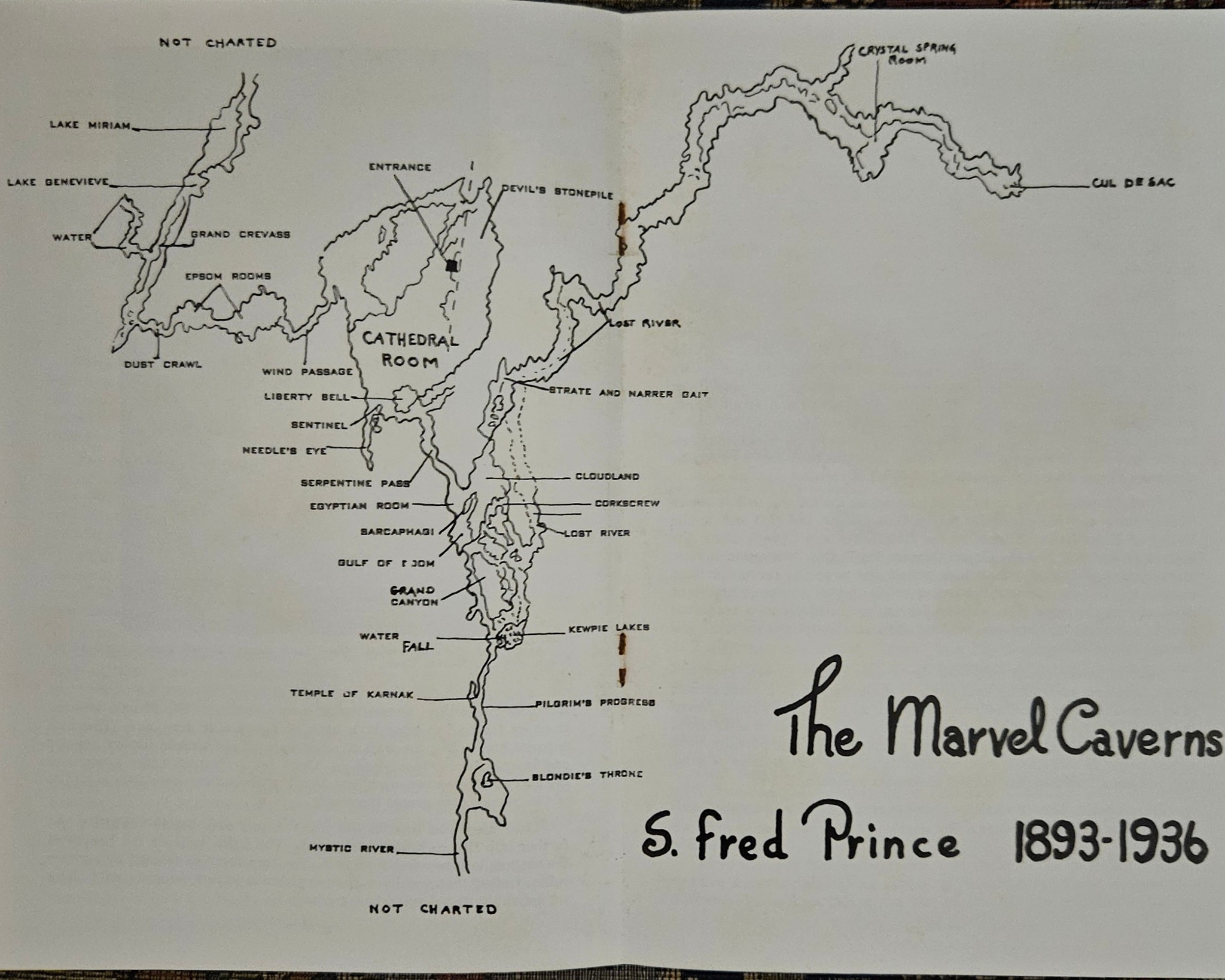 SDCFans - Old map of Marvel Cave. | Facebook