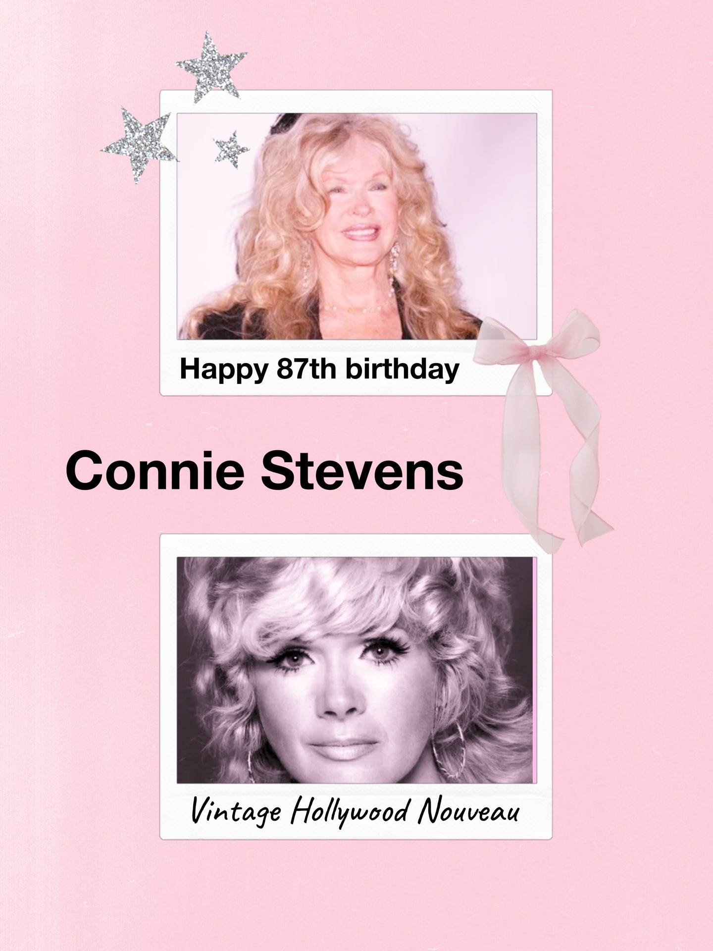 Happy 87th birthday to Connie Stevens! From her breakout role as