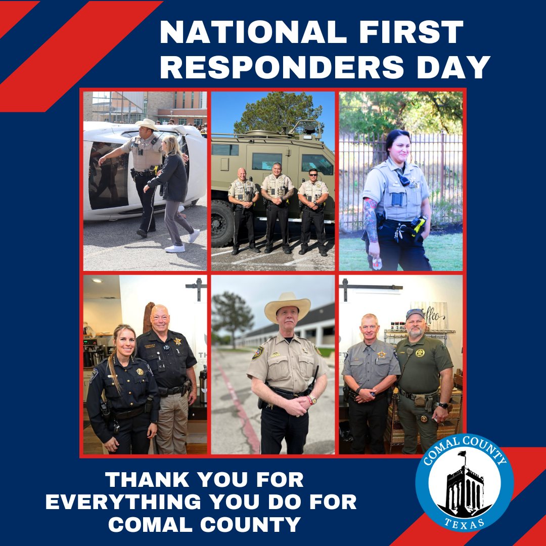 Comal - 🚓🚒🚑 It’s National First Responders Day! Today we honor the men ...