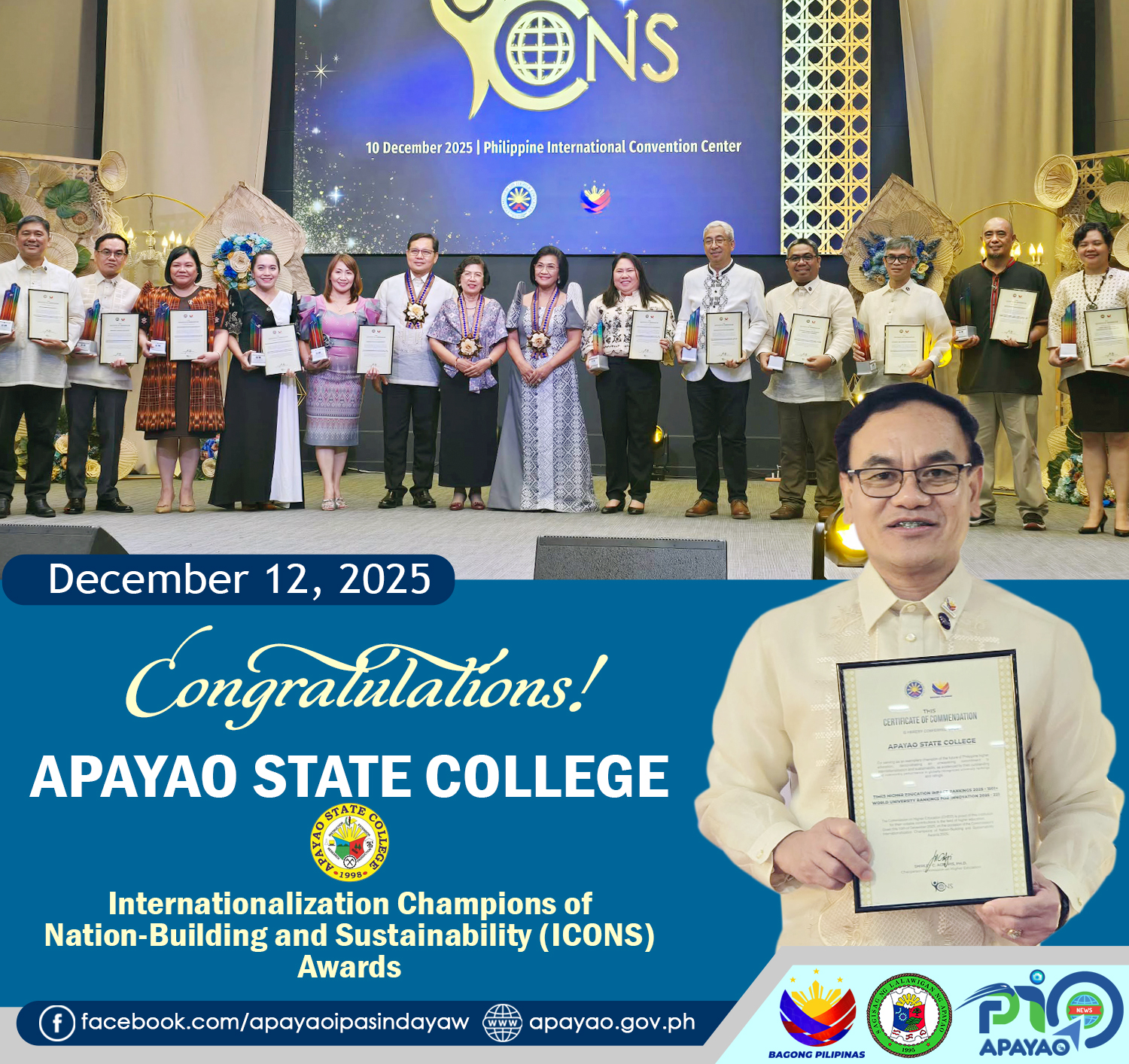 Provincial - ASC recognized at ICONS 2025, listed in Global University ...
