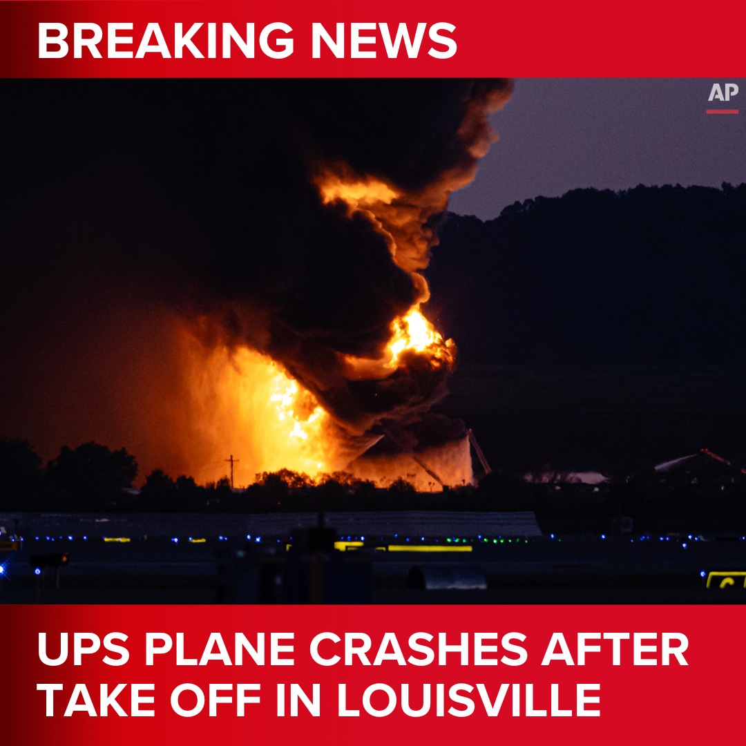 THV11 - A UPS plane carrying three crew members crashed... | Facebook