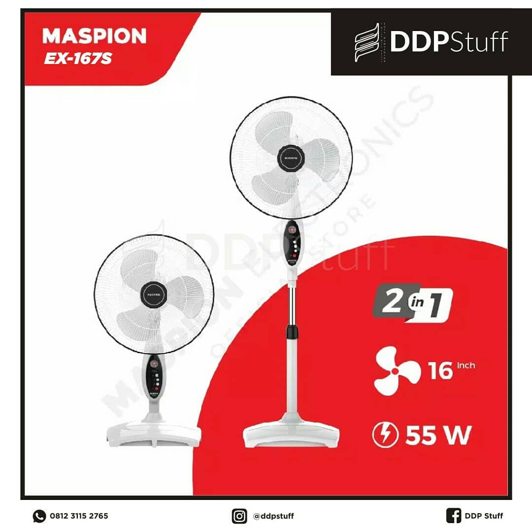 DDP Stuff - • Jenis Barang : Stand Fan 16 Inch 2 in 1