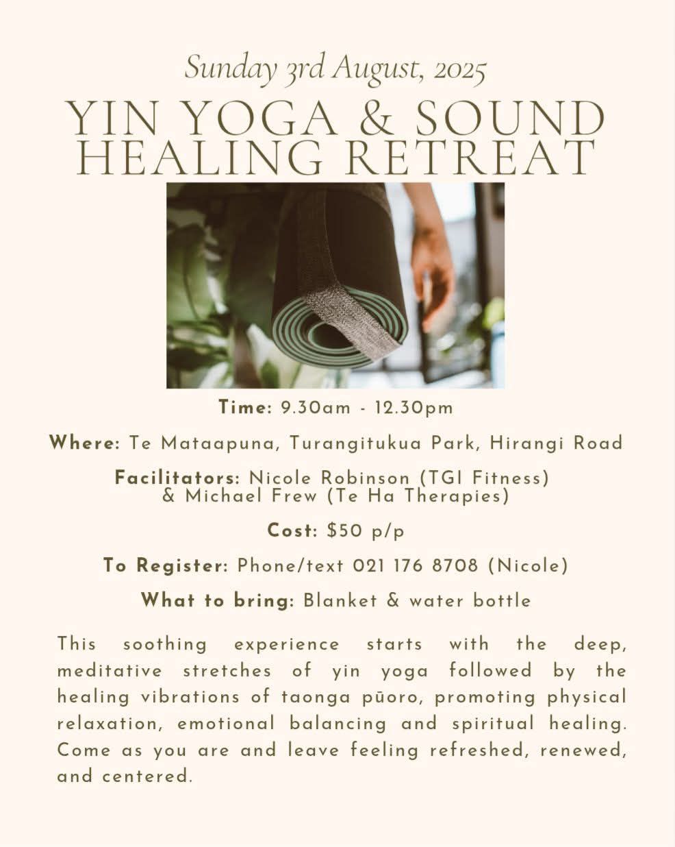 Yin yoga & Sound Healing retreat
