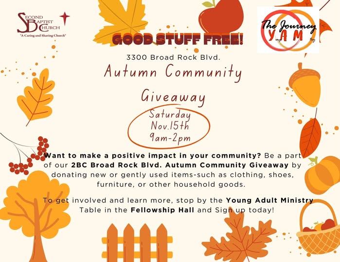 Second - GOOD STUFF FOR FREE – COMMUNITY GIVEAWAY The Young Adult ...