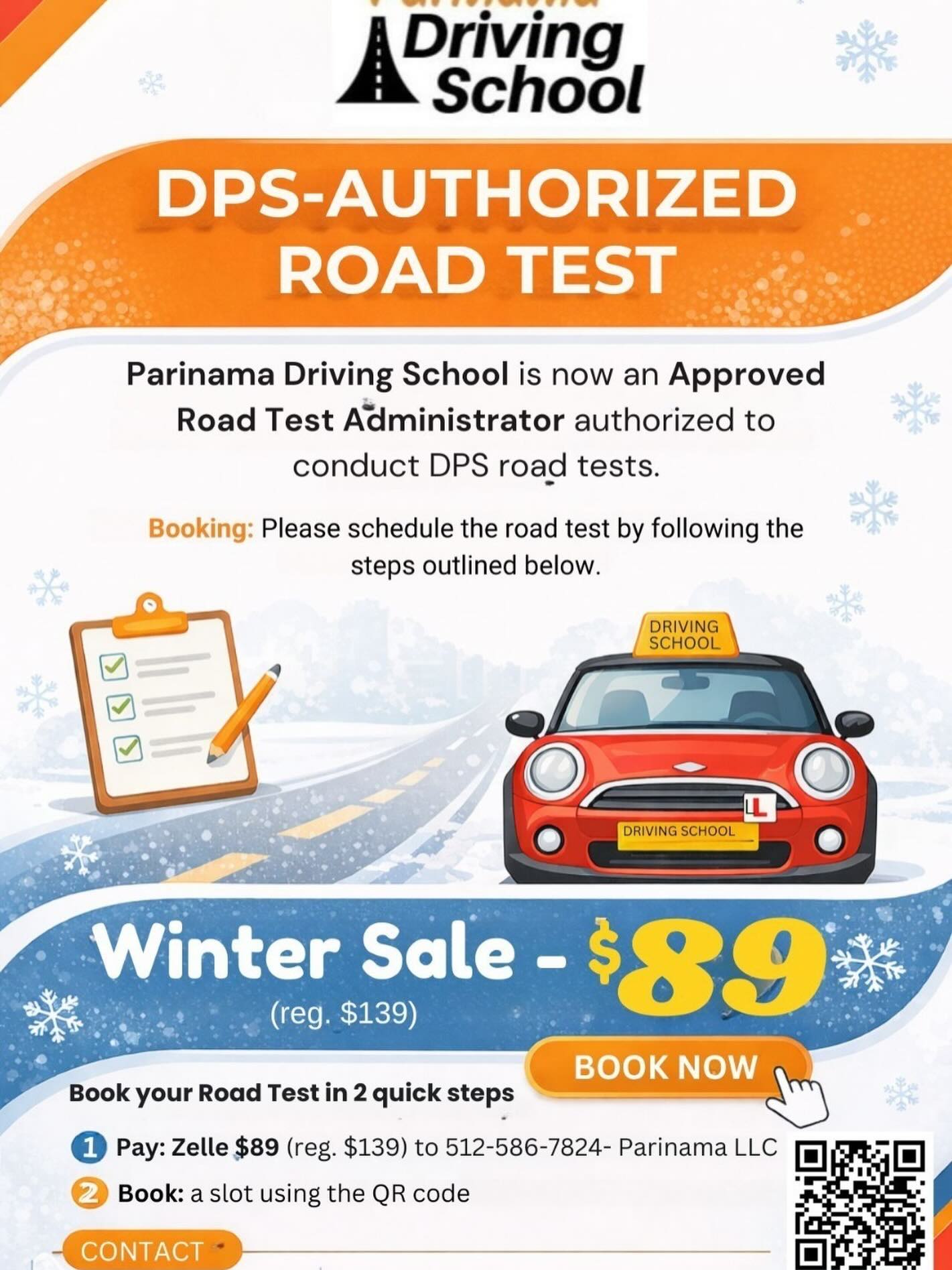 Parinama - *DPS authorized road test* Cedar park, Leander Round Rock ...