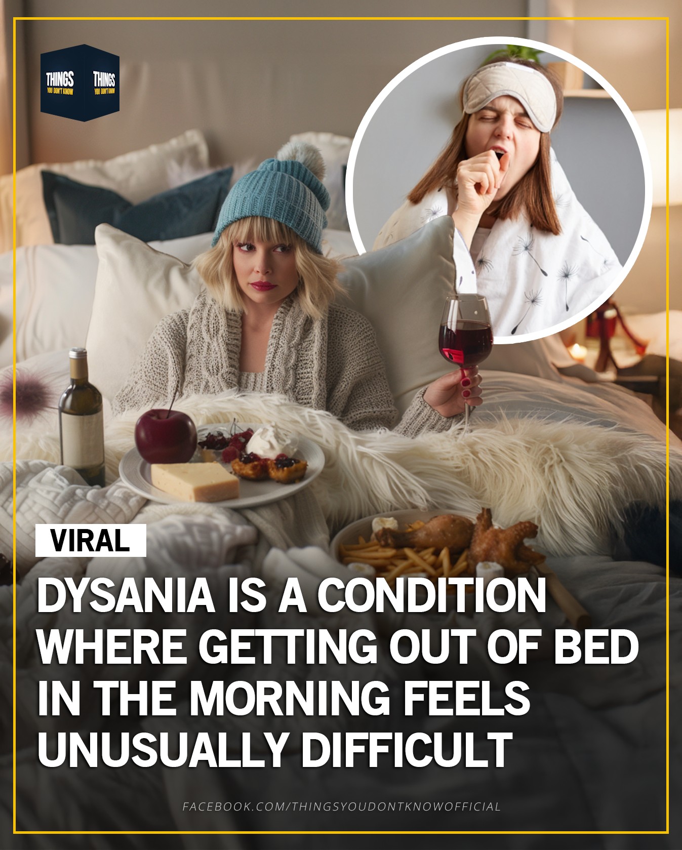 Things - Dysania describes a state where waking up and leaving bed ...
