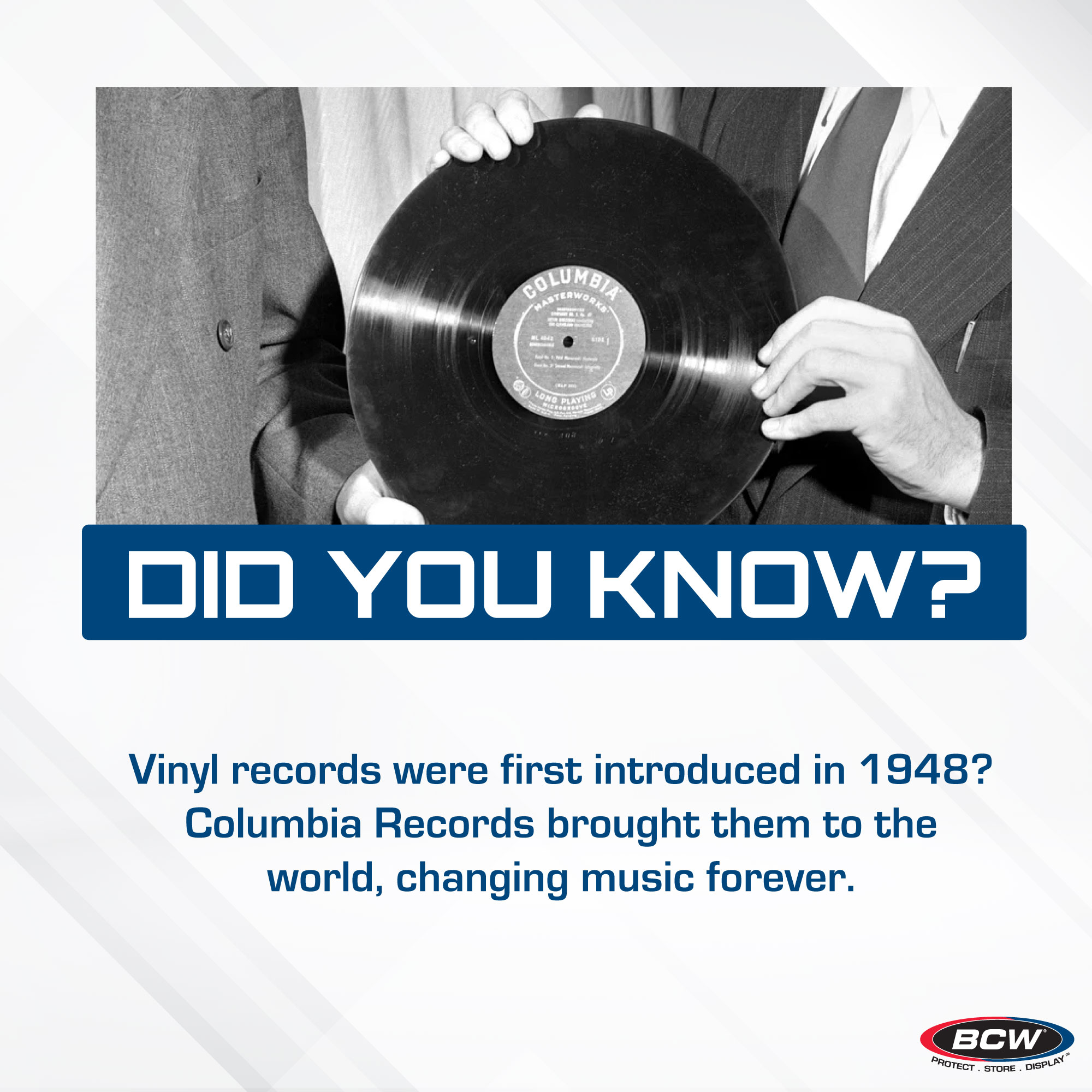 Did you know that the first red-tinted vinyl records were pressed 