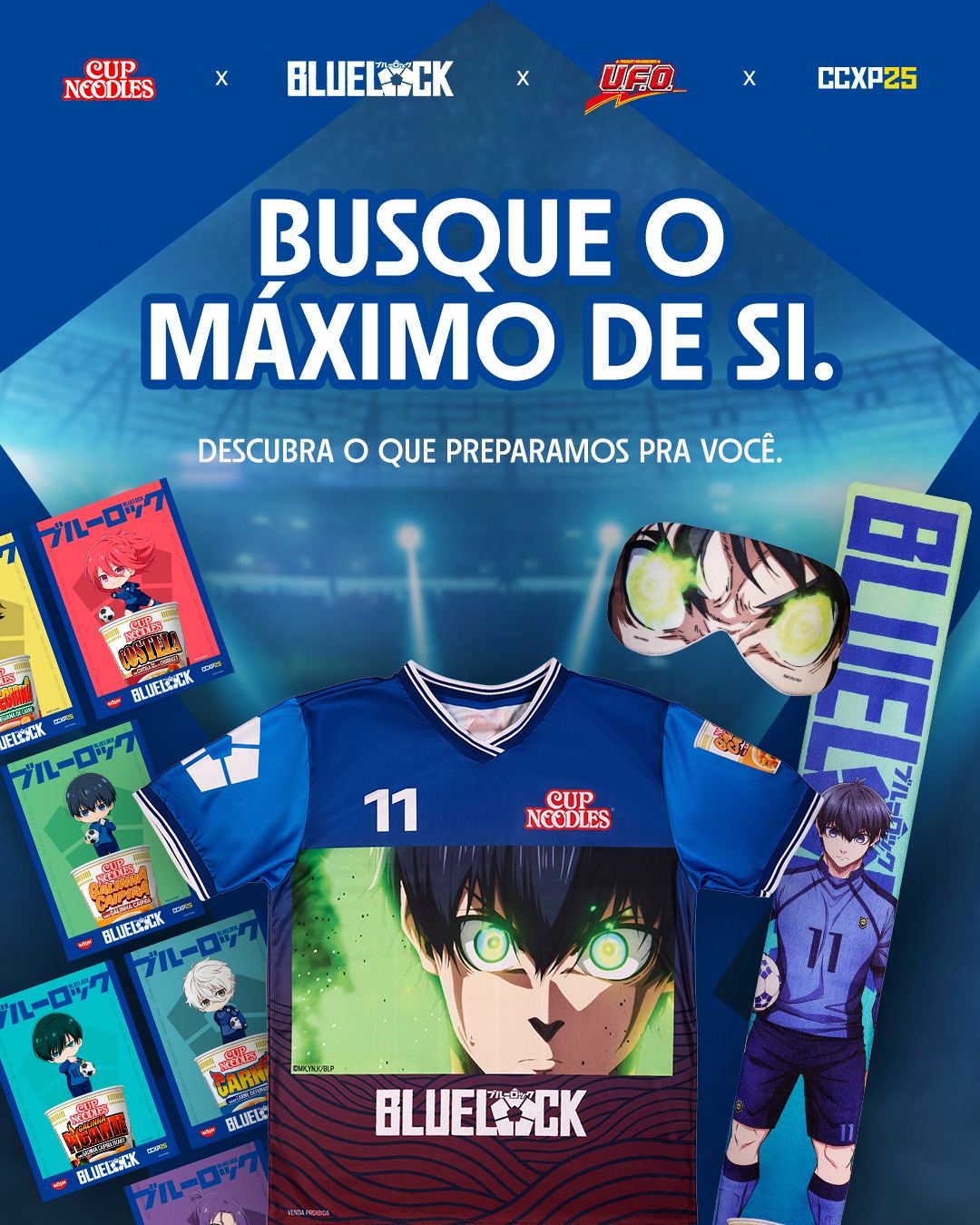 Saca só o golaço que te espera no estande de Cup Noodles na CCXP