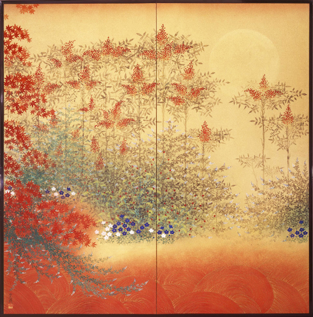 Maple leaves' (紅葉, Kōyō) by Matsumoto Masaru (松本 勝, born 1943