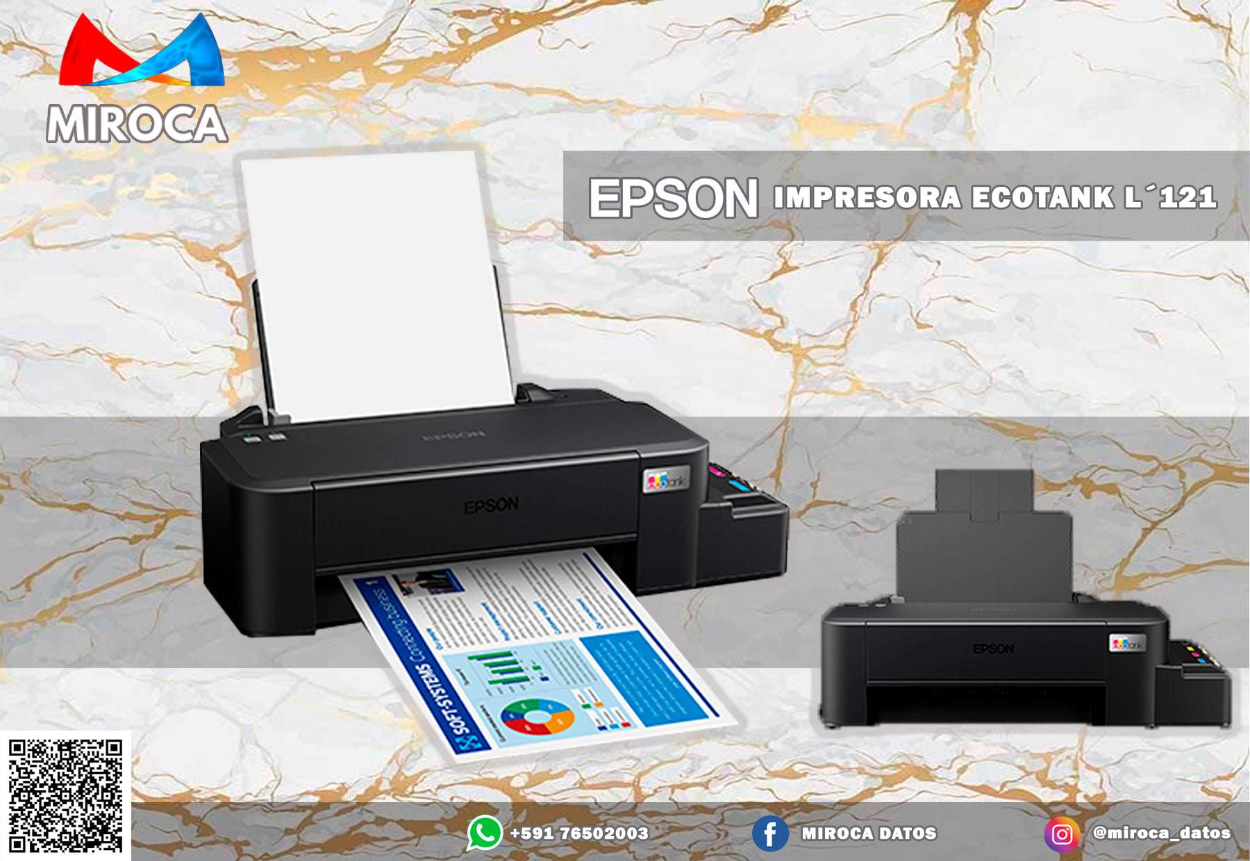 Miroca DATOS - 🤗🖨🤗 IMPRESORA #EPSON ECOTANK L´ 121🤗🖨🤗... | Facebook