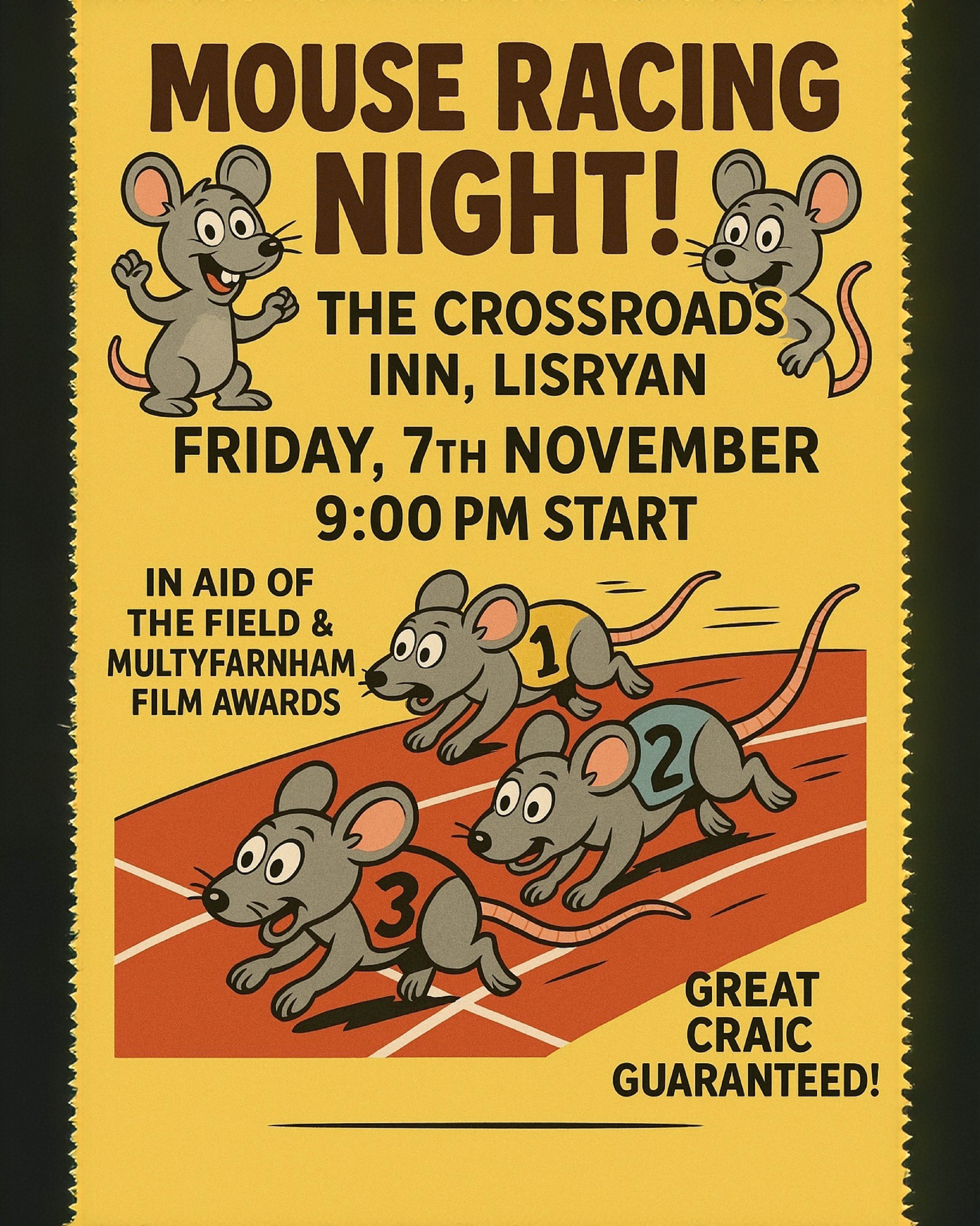 🎉🐭 MOUSE RACING NIGHT! 🐭🎉 📍 Murphy’s... - Multyfarnham Gaa | Facebook