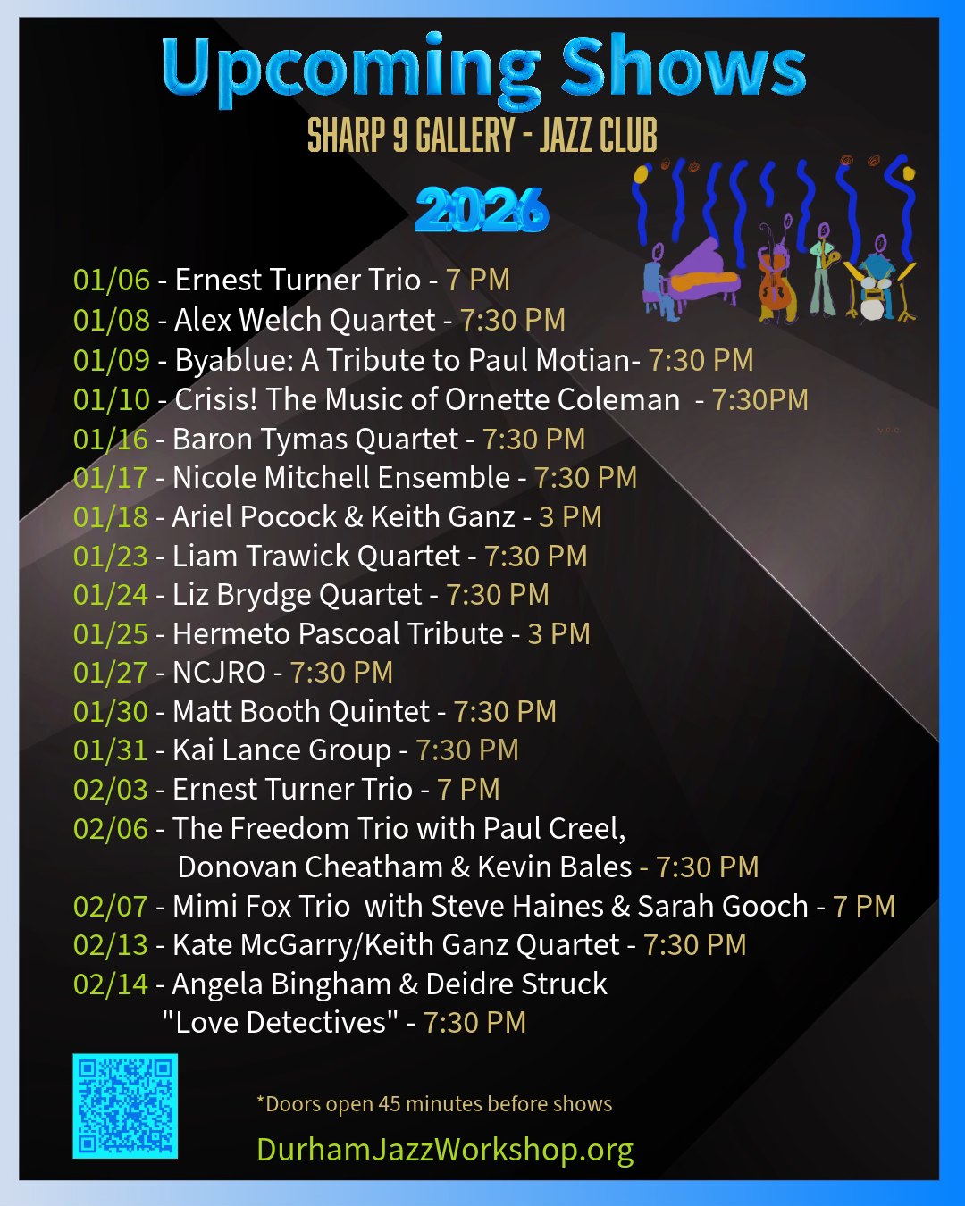 Sharp - 2026 is here, great line up, join us. Upcoming shows: https ...