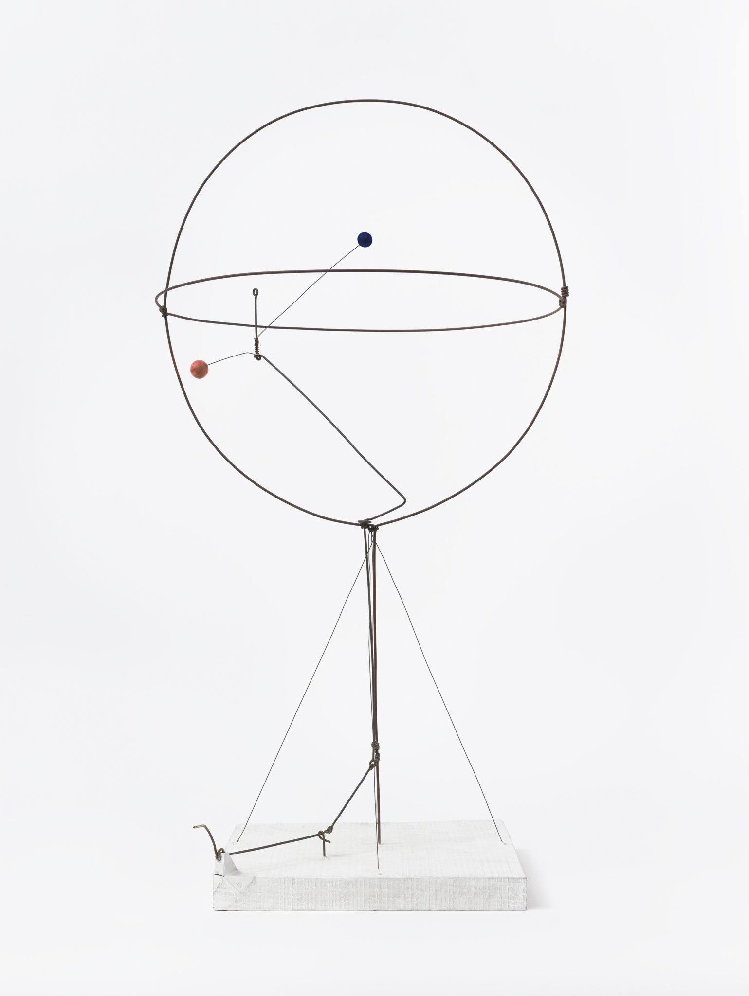 Calder - One of Calder’s earliest standing mobiles, Two Spheres Within ...