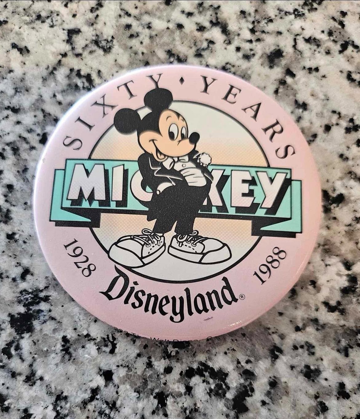 One of our followers just found his Mickey Mouse 60th birthday pin