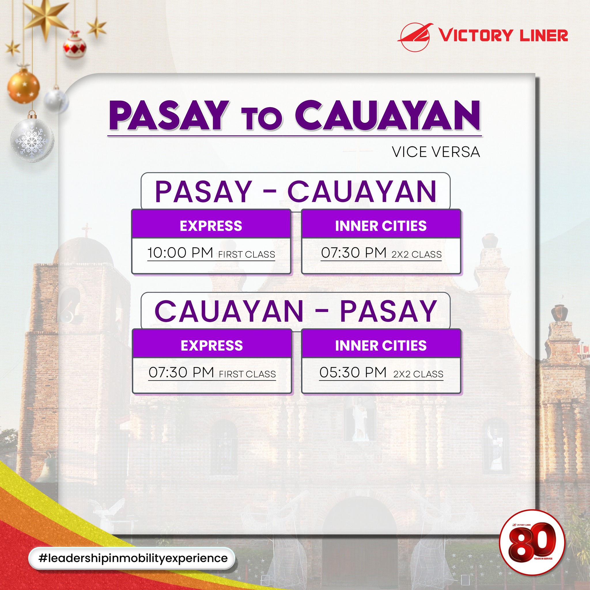 🚌 Pasay ↔ Isabela, tara na sa... - Victory Liner, Inc. | Facebook
