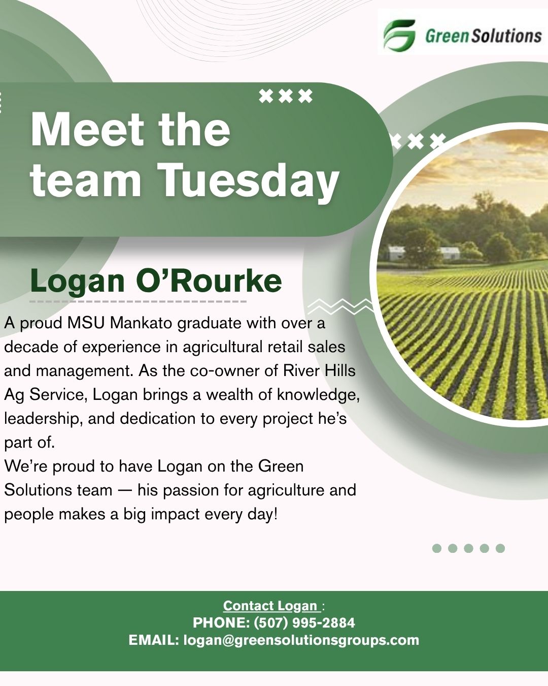 Green - Team Spotlight Tuesday: Meet Logan O’Rourke! #TeamSpotlight# ...