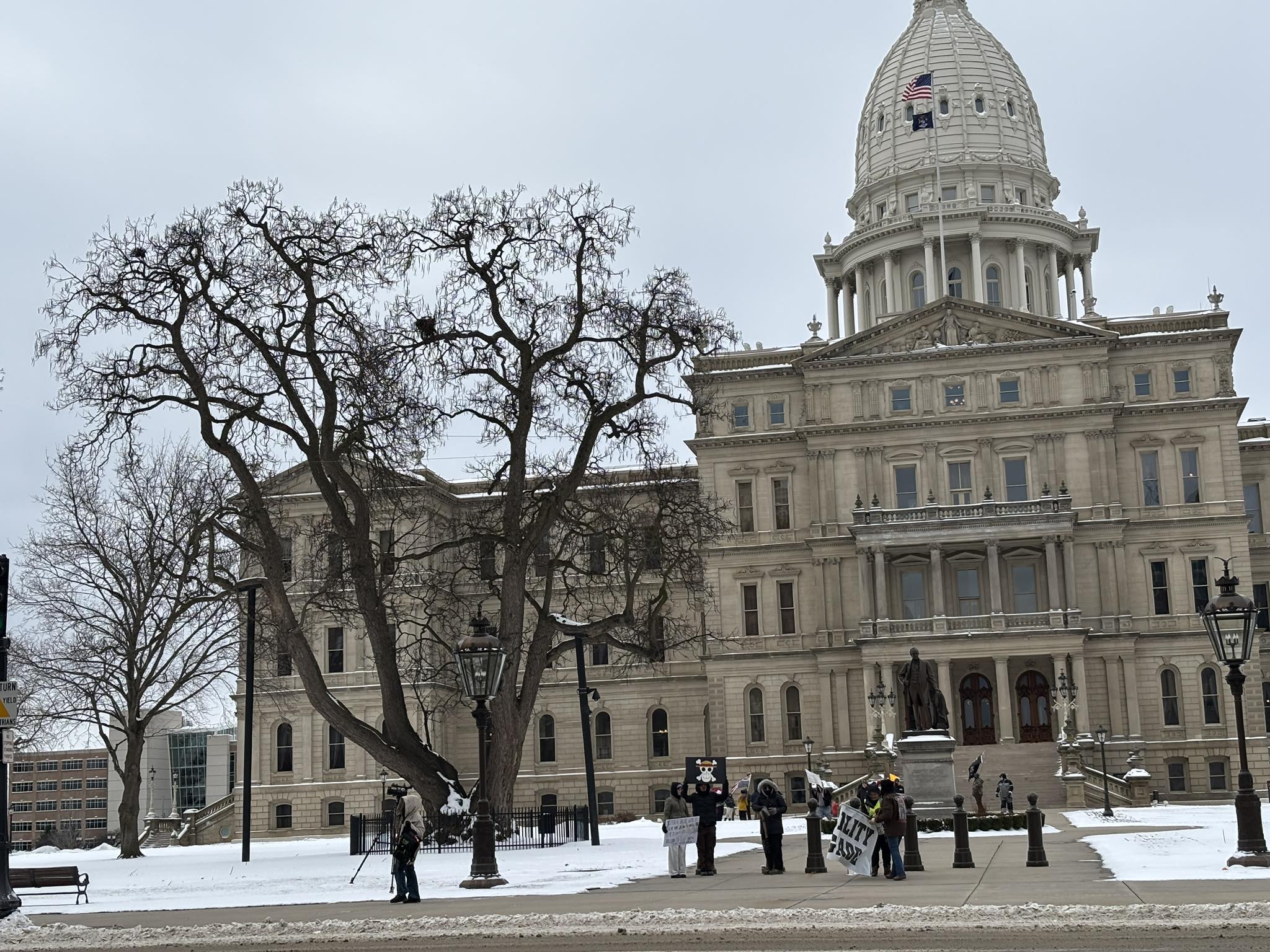 State - Six, maybe seven, leftist activists came to the Capitol today ...