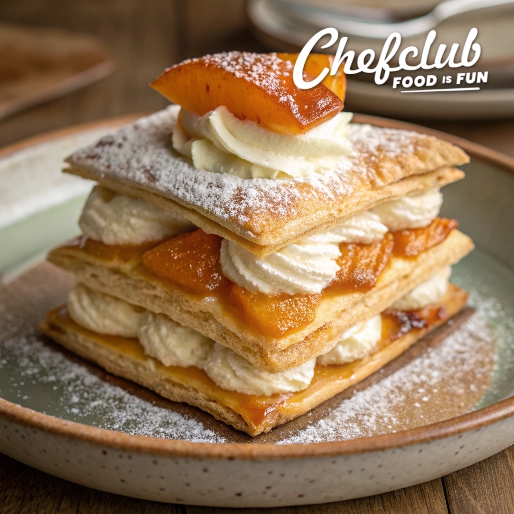 Chefclub - Milhojas crujiente con crema y persimón 😍 ¡Un capricho de ...