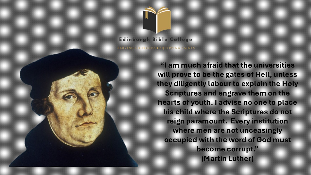 Edinburgh - How prescient and wise Martin Luther was; though it is, of ...
