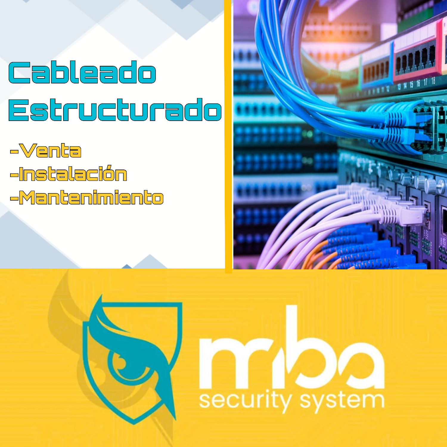 MBA Security CR - 🖥️Somos su Solución para Cableado...