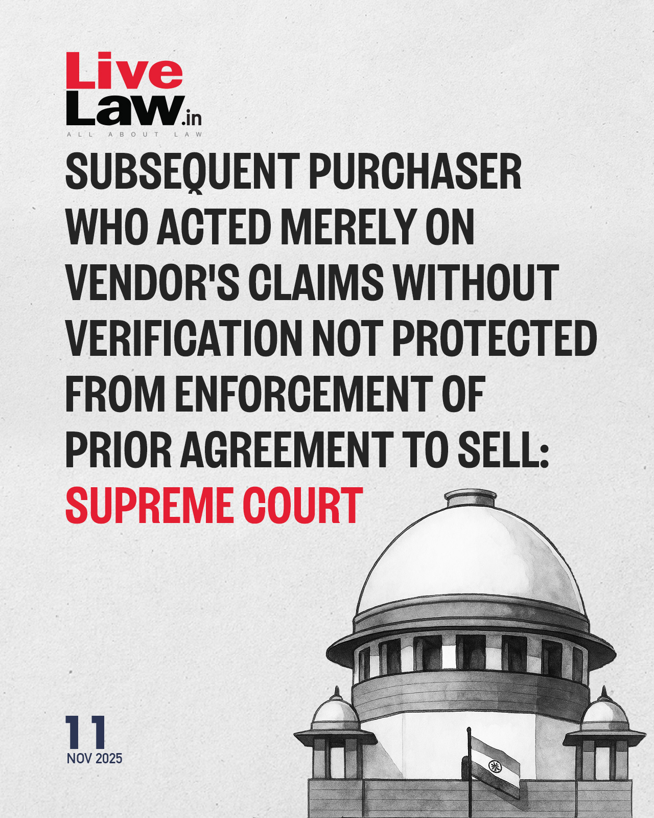 Live Law - A subsequent purchaser who did not exercise due... | Facebook