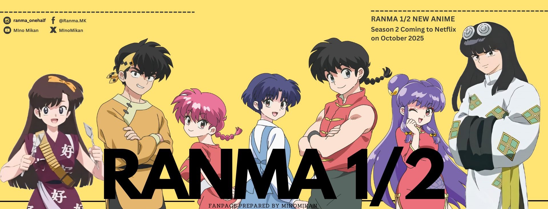 Ranma - ㊗️ Season 2 is coming this October!! 📺 Season 1 is streaming on ...
