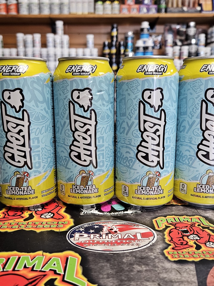 Primal - Ice Tea Lemonade GHOST is now available! 🍋🥤👻 🍋 Energy 🍋 Focus ...