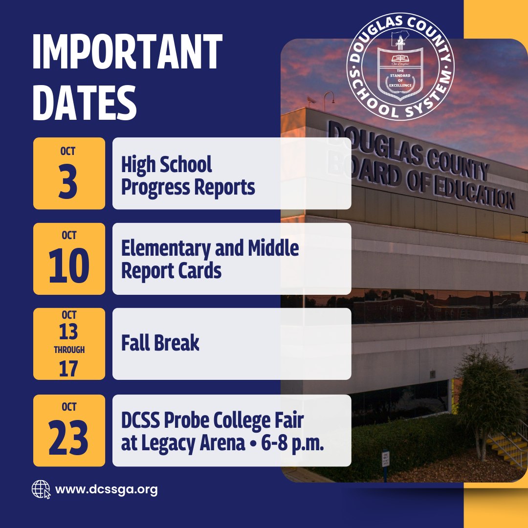 Douglas - 📢 Important Dates: 📅 Mark your calendars, Douglas County ...