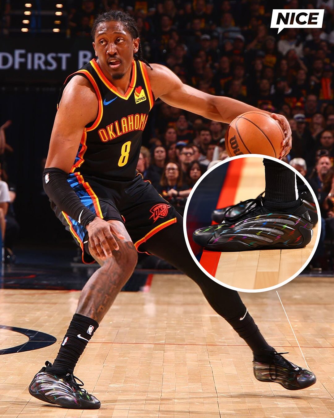 Jalen Williams debuted his own adidas Harden Vol. 9 PE covered in