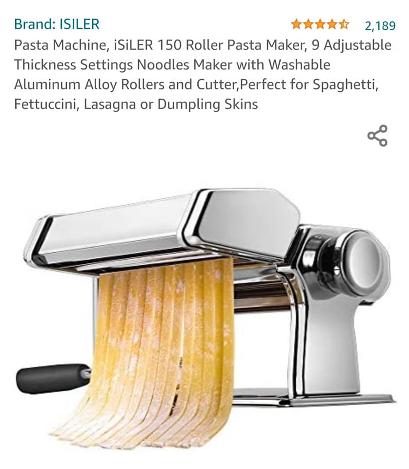 Jooke Professional Pasta Maker – Stainless Steel, 9 Thickness Settings, Multi-Blade Cutter For Spaghetti, Fettuccine, Dumpling Skins & Lasagna