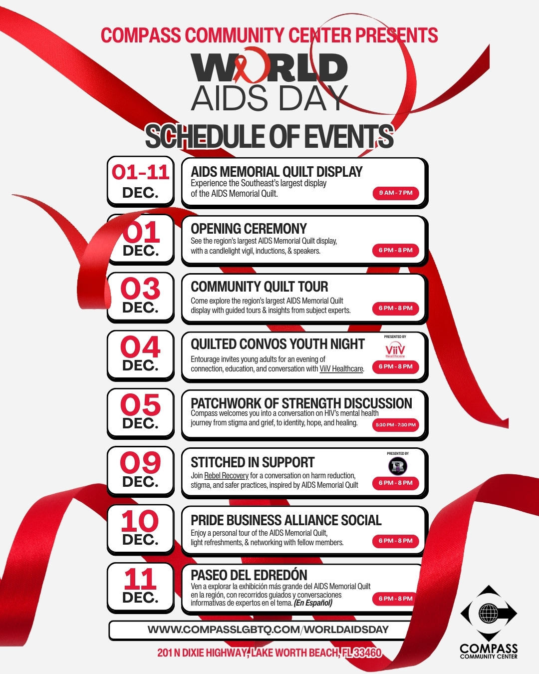 Compass - 🧵 WORLD AIDS DAY 2025 - Theme: Being Visible This December ...
