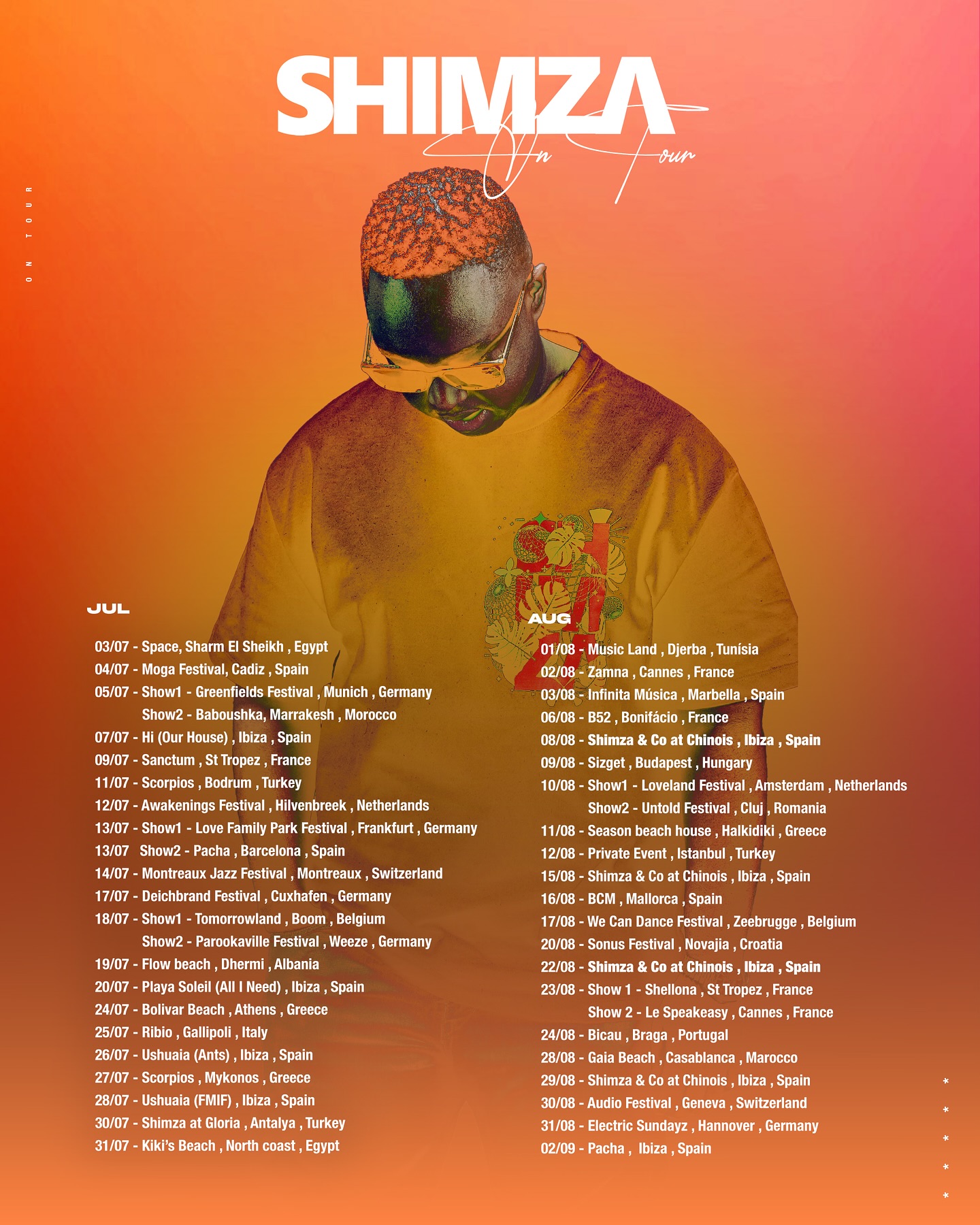 July and August 2025 #ShimzaOnTour ❤️🙏🏾