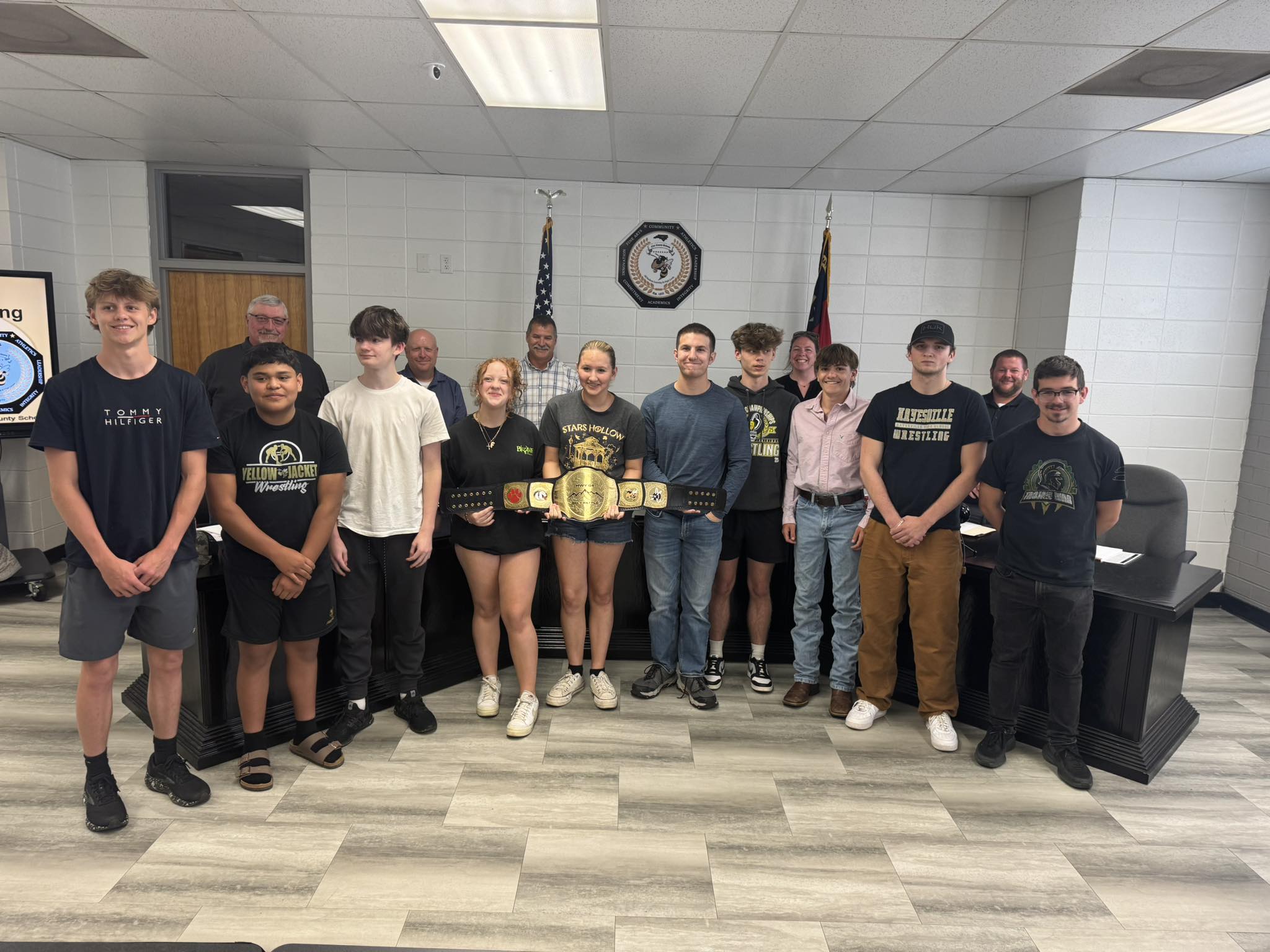 Clay - The 2024-2025 HHS Wrestling Team was recognized by the CCS Board ...