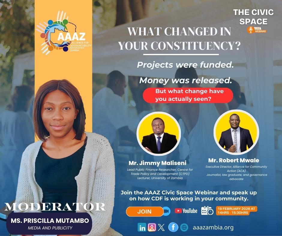 For 30... - Alliance for Accountability Advocates Zambia | Facebook