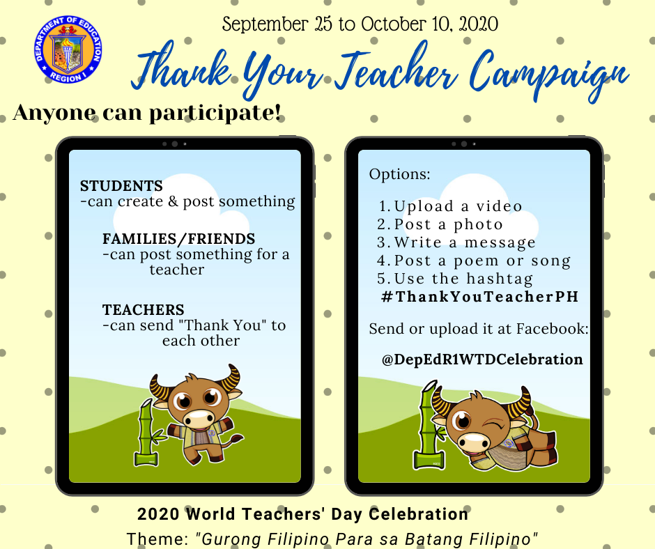 DepEd R1 NTM and WTD Celebration