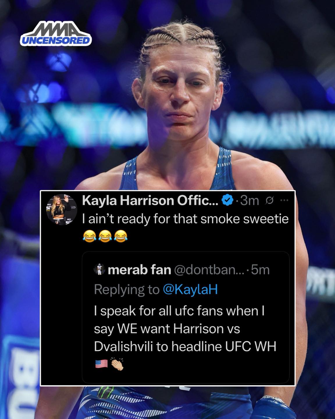 MMA PACK - Kayla Harrison does not want to fight Merab... | Facebook