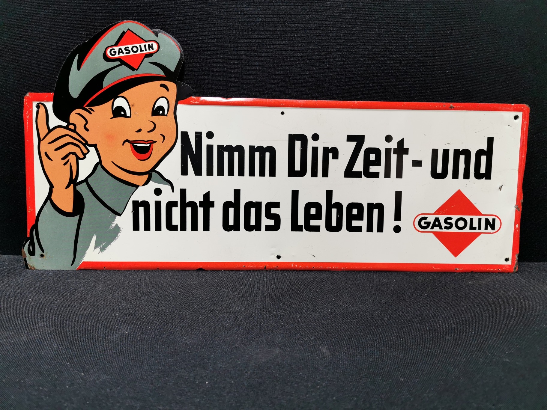 Gasolin Blechschild - Nimm Dir Zeit - und nicht das Leben! (Um