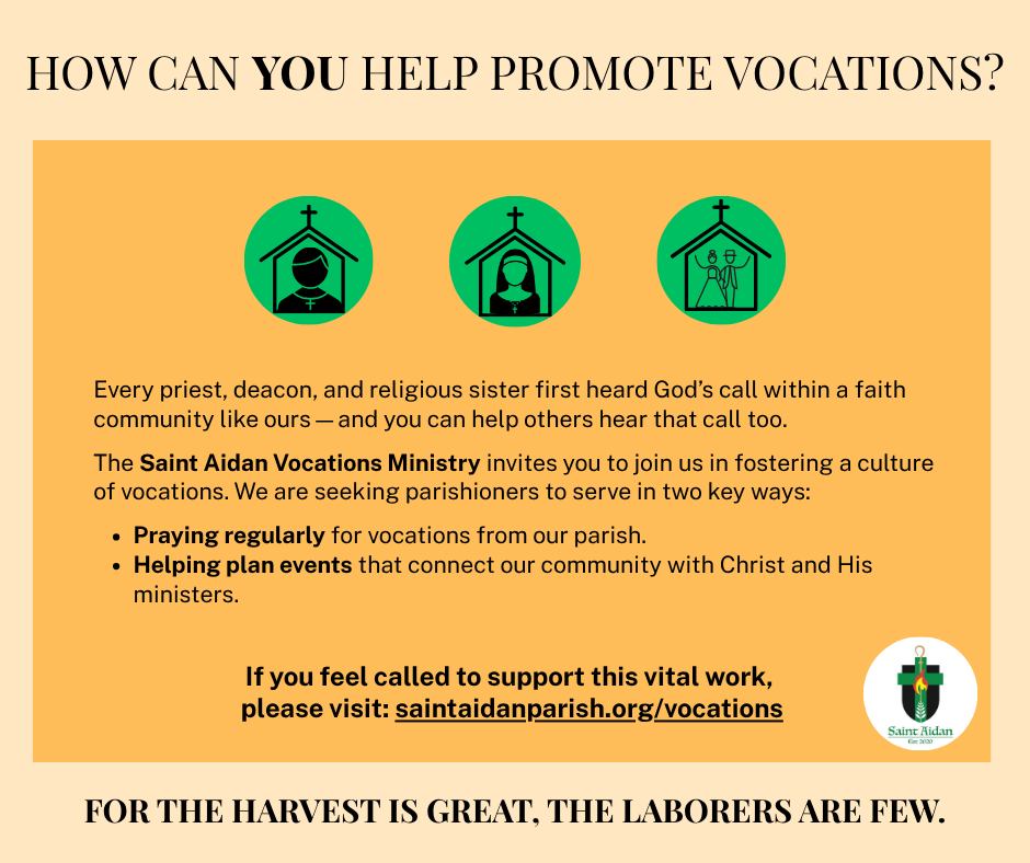 Every priest, deacon, and religious... - Saint Aidan Parish | Facebook