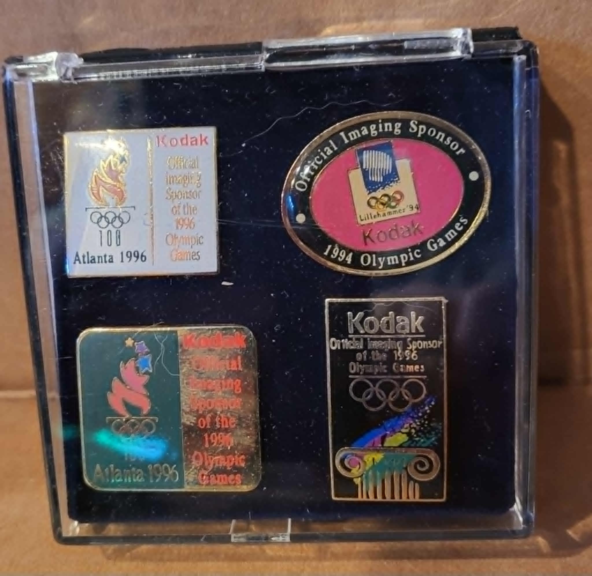 Set of Kodak Olympic pins three pins from the 96 Atlanta Summer