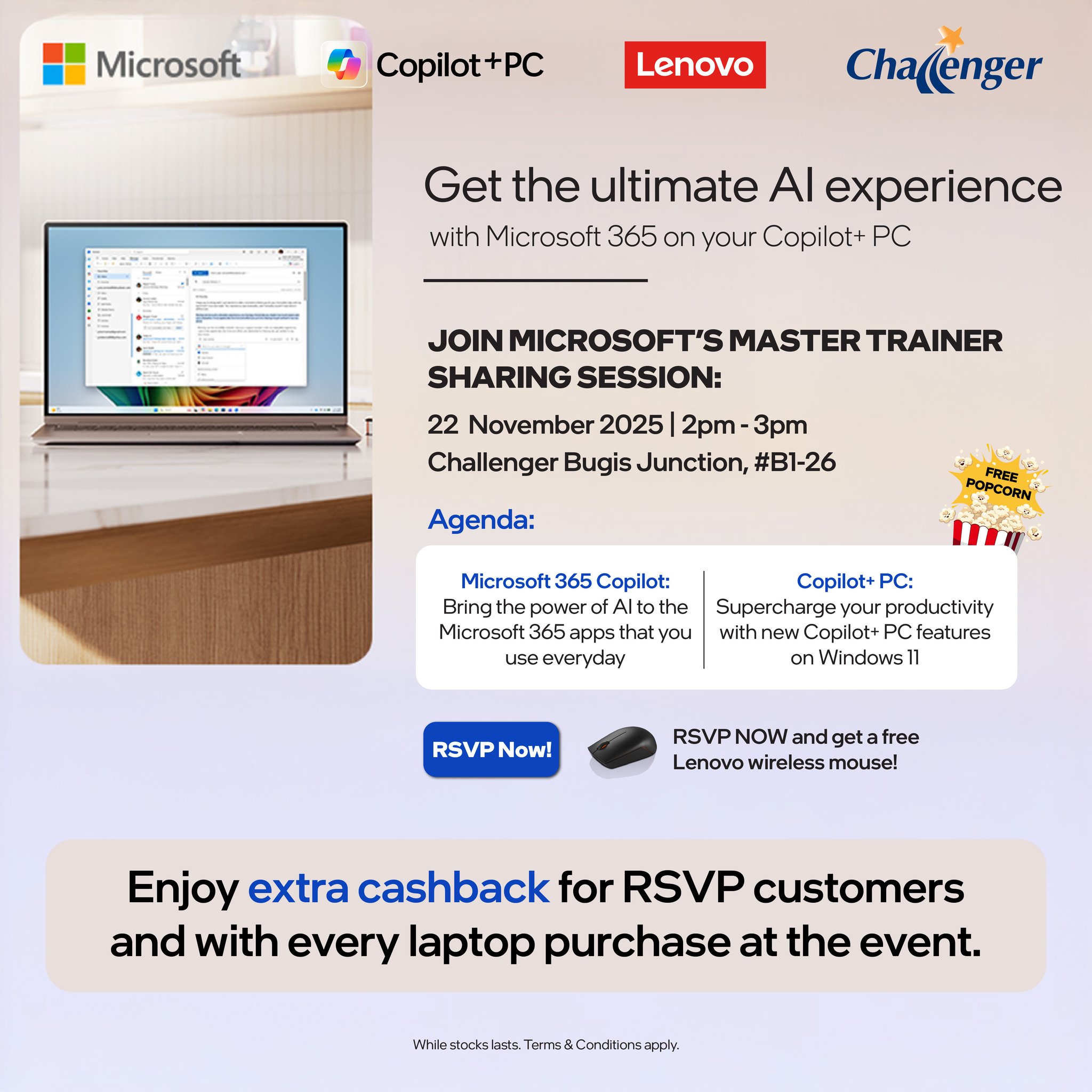 Join our Microsoft workshop at... - Challenger Singapore | Facebook