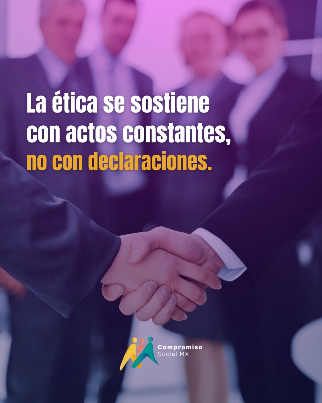Compromiso - La ética no es un concepto abstracto; es una decisión ...